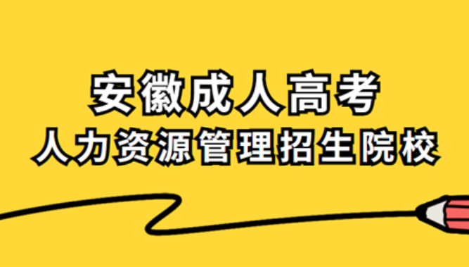 安徽省成人高考有哪些人力資源管理類院校？